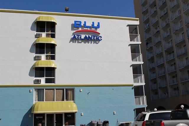 Blu Atlantic Oceanfront Hotel Suites Myrtle Beach Use Coupon Facade